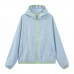 Color-Blocking Hooded Windbreaker Jacket Casual Training Sport Cardigan