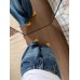 Street Style Washed Wide-Leg Denim Pants for WomenSlimming Straight Leg Floor-Length Trousers
