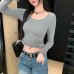 Design Sense Cute Ruffle Knit Top for Women Design Sense Cute Ruffle Knit Top for Women