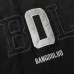 Embroidered short sleeves with letter stickers