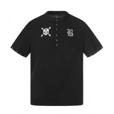 Ban button short sleeved shirt