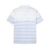 Gradient striped polo shirt