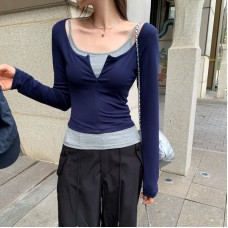 Two-Piece Set with Padded Sleeveless Cami and Long Sleeve