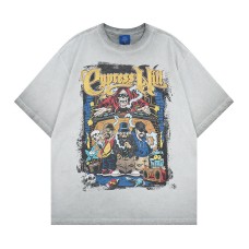 Cartoon Skull Anime Printed Short Sleeve