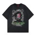 Fuzzy printed distressed short sleeves Fuzzy printed distressed short sleeves