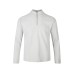 Solid color half zipper long sleeved T-shirt