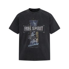 Cross hot stamping and making old short sleeves