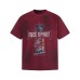 Cross hot stamping and making old short sleeves