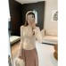 Seductive Mesh Spliced Round Neck Long Sleeve T-Shirt