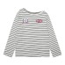 Striped printed casual long sleeved t-shirt for women