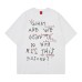 Graffiti letter printing for vintage cotton short sleeves