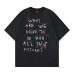 Graffiti letter printing for vintage cotton short sleeves