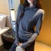 Striped Turn-down Collar Slim Fit Inner Layer T-shirt Striped Turn-down Collar Slim Fit Inner Layer T-shirt