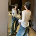 Elegant Soft Pink Henley T-Shirt for Women