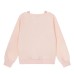 V-neck dopamine striped fake two piece long sleeved sweatshirt for women