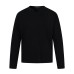 Texture jacquard small V-neck long sleeved T-shirt