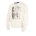 Retro vintage figure print long sleeved t-shirt