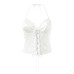 Tie up neck hanging small top