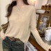 Textured One-Shoulder Long Sleeve Knit Top