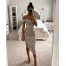 Sparkle Dress with Zipper, Casual Fashion Party Dress,