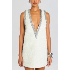 Fashionable Sequin Sleeveless Dress with Loose Fit for Casual Parties  Women's Dress