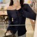Tencel Lightweight Semi-Transparent White Slim-Fitting Inner Layer Top