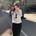 Sexy Inner Layer Half-Open Collar T-Shirt for Women