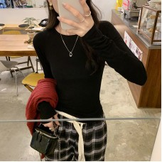 Soft Knit Raglan Sleeve Long Sleeve T-Shirt 