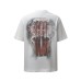 Dark wing cross print short sleeved shirt