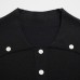 Solid color knitted polo shirt Solid color knitted polo shirt
