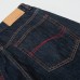 Splicing fake two denim pants