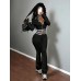 Style Women's High Neck Zipper Short Crop Top with Waist Exposure Slim Fit Casual Sporty Two-Piece Set