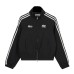 Retro Three Bar Letter Embroidered Stand up Collar Red Charge Jacket