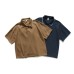 Double Layer Collar Vintage Polo Shirt Men's T-Shirt Loose Fit Summer Casual Turn-down Collar Short Sleeve