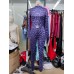 Fashion Leopard Print Long Sleeve Top High Waist Two-Piece Set Women's Outfit