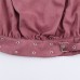 Anti suede effect buckle vest decoration top