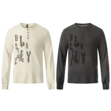 Punk texture loose street long sleeved T-shirt Punk texture loose street long sleeved T-shirt