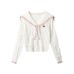 Chic Gentle Sweet Knit Top Set Autumn Pleated Mini Skirt for Women