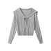 Chic Gentle Sweet Knit Top Set Autumn Pleated Mini Skirt for Women