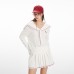 Chic Gentle Sweet Knit Top Set Autumn Pleated Mini Skirt for Women