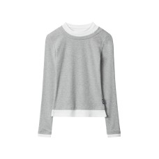 Round Neck Long Sleeve T-Shirt Slim Fit Casual Inner Layer 