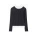 Round Neck Long Sleeve T-Shirt Slim Fit Casual Inner Layer 
