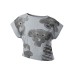 Flutter Sleeve Crop Top Women's Slim Fit Crop Top with Ruched Detail