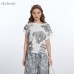 Flutter Sleeve Crop Top Women's Slim Fit Crop Top with Ruched Detail