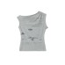 Shoulder Design Crop Top for Women Sleeveless Tank