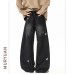 Style Cartoon Animal Embroidered Knife-Style Jeans 