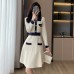 High waisted A-line slim fit dress