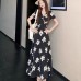 Style Elegant Plus Size Summer V-Neck Printed Long Dress