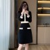 Slim fit high waisted A-line dress for women