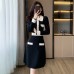 Slim fit high waisted A-line dress for women